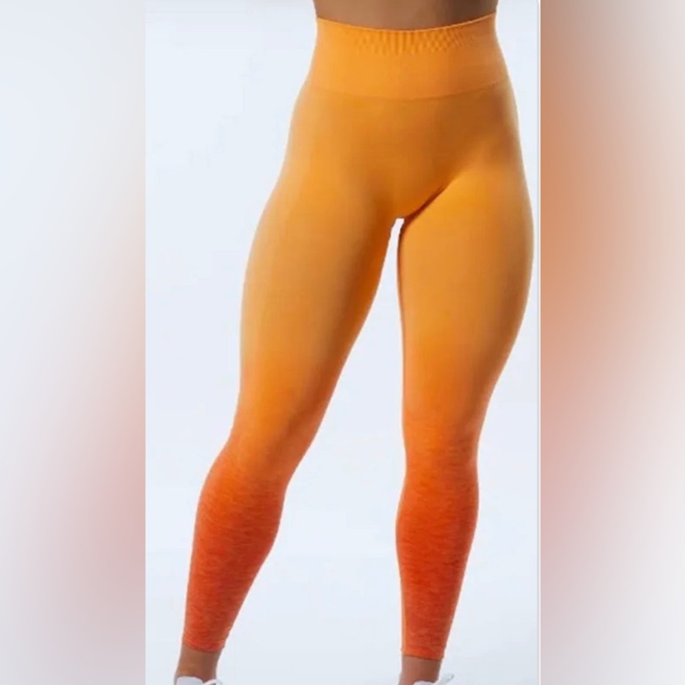 Orange Ombré Alphalete Leggings